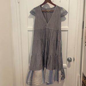 Lemlem Gray and Blue Patterned Dress size xs